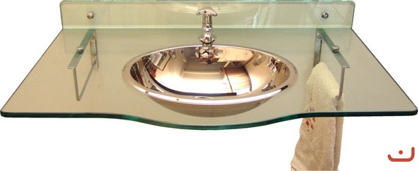 Bancada de Pia em Vidro