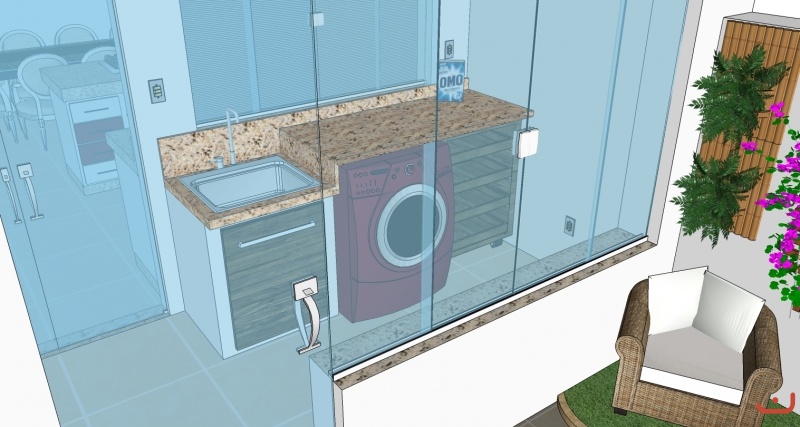 Fachada em Vidro Temperado Cristal Incolor 08 mm