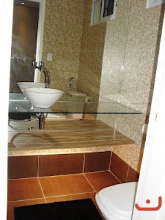 Bancada de Pia em Vidro