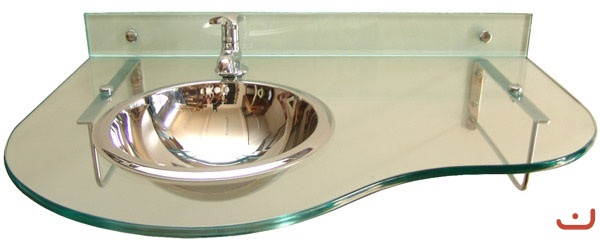 Bancada de Pia em Vidro